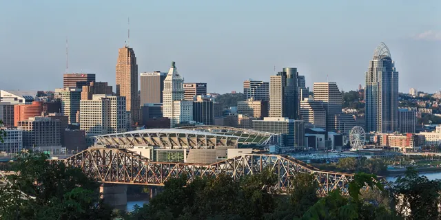 A view of Cincinnati, Ohio