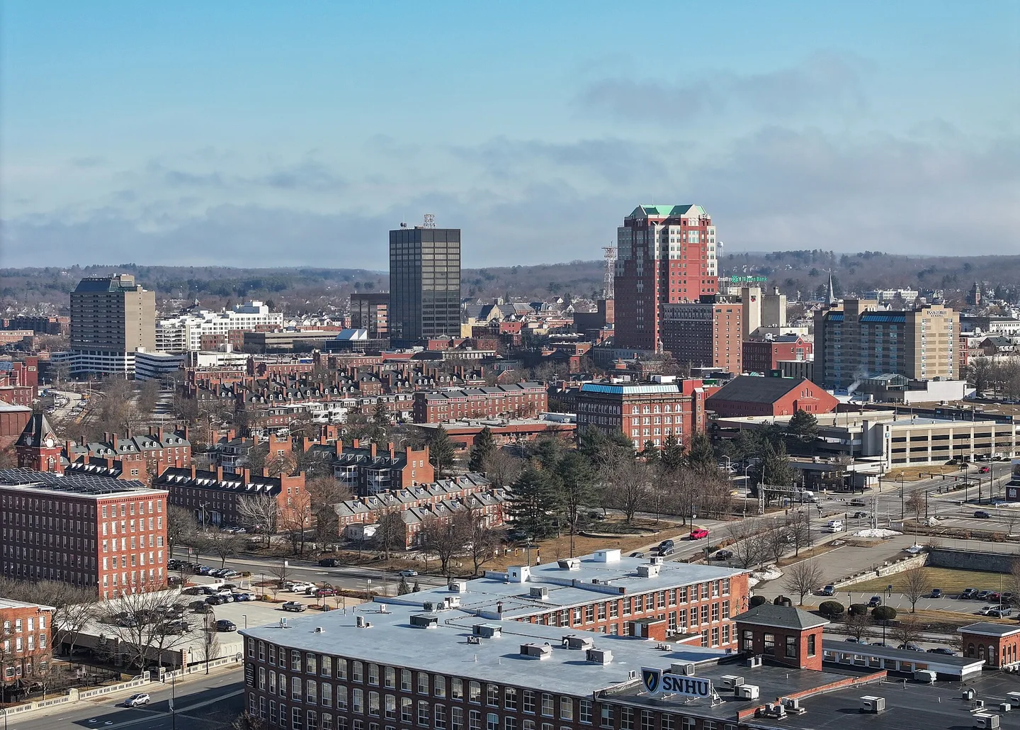 A view of Manchester, New Hampshire