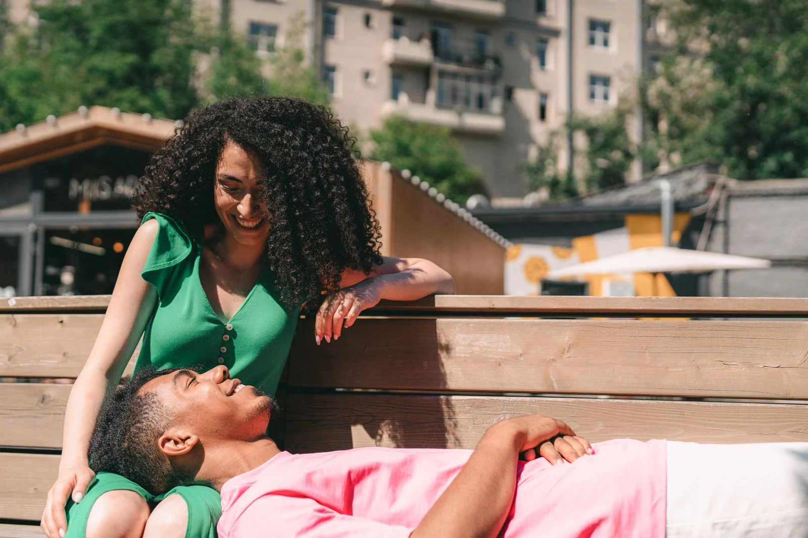 A Couple on a Bench