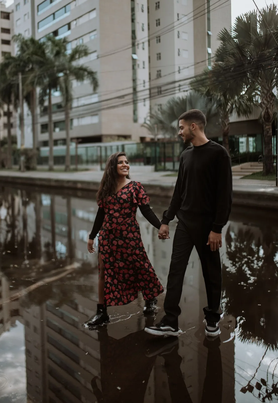 A Couple in a City